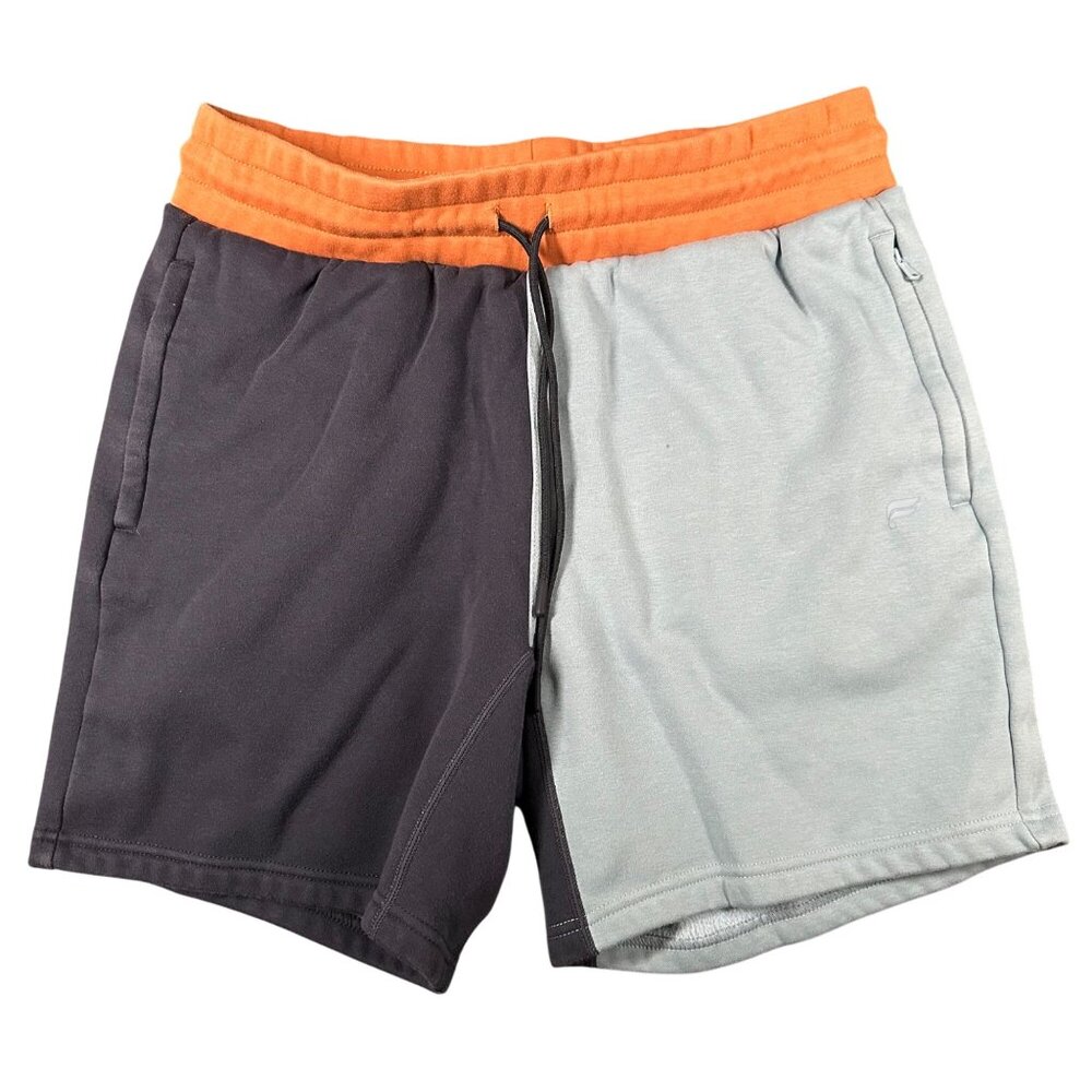 Fabletics Mens L The Go-To Short Classic‎ Navy Block Pull On Drawstring Pockets